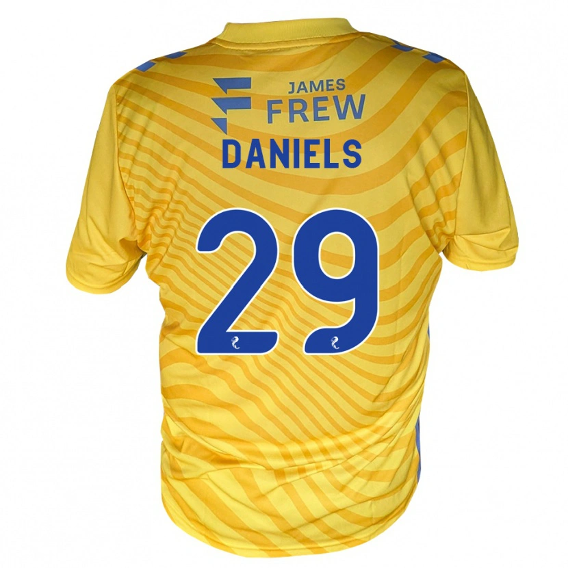 Danxen Mænd Djenairo Daniels #29 Kongeblå Gul Udebane Spillertrøjer 2026/27 Trøje T-Shirt