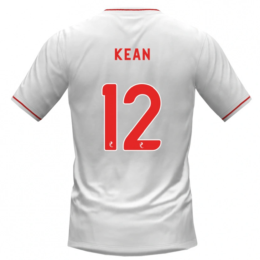 Danxen Mænd Chloe Kean #12 Hvid Rød Udebane Spillertrøjer 2026/27 Trøje T-Shirt