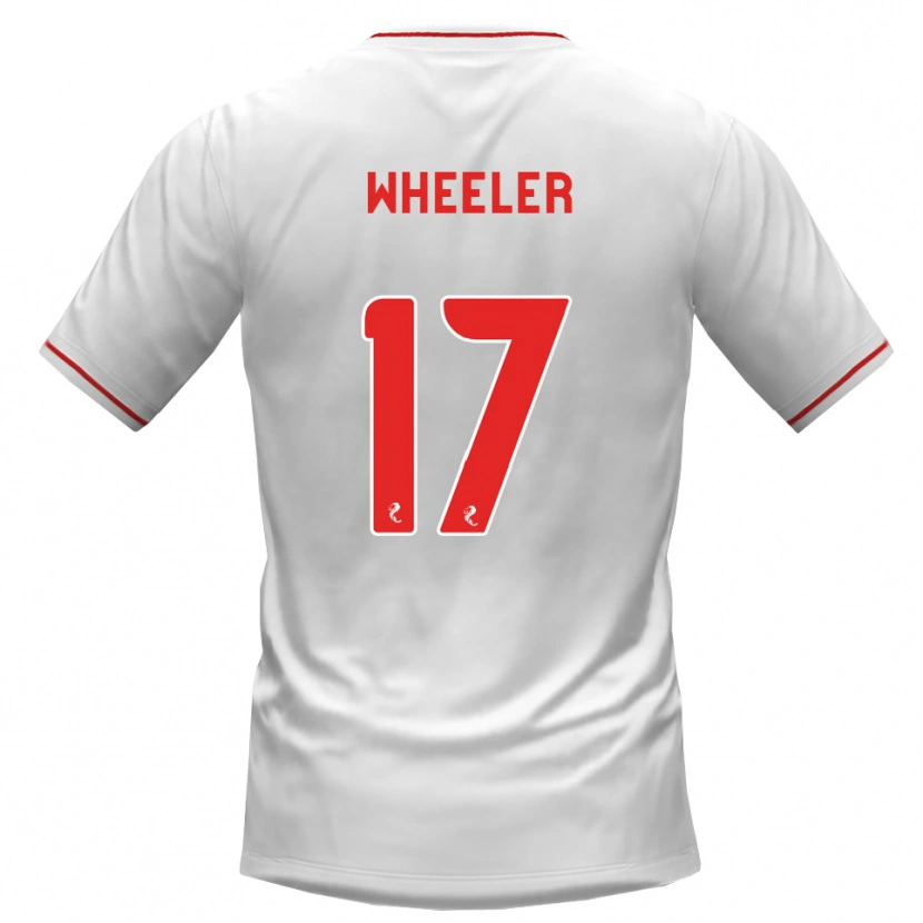 Danxen Mænd Jessica Wheeler #17 Hvid Rød Udebane Spillertrøjer 2026/27 Trøje T-Shirt
