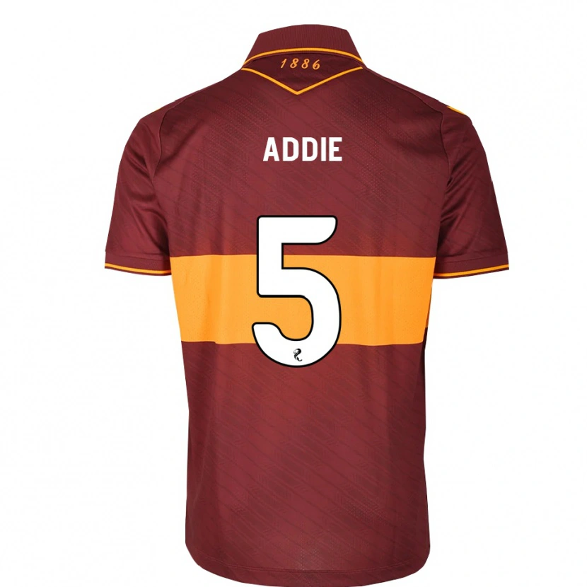 Danxen Mænd Jo Addie #5 Orange Maron Udebane Spillertrøjer 2026/27 Trøje T-Shirt
