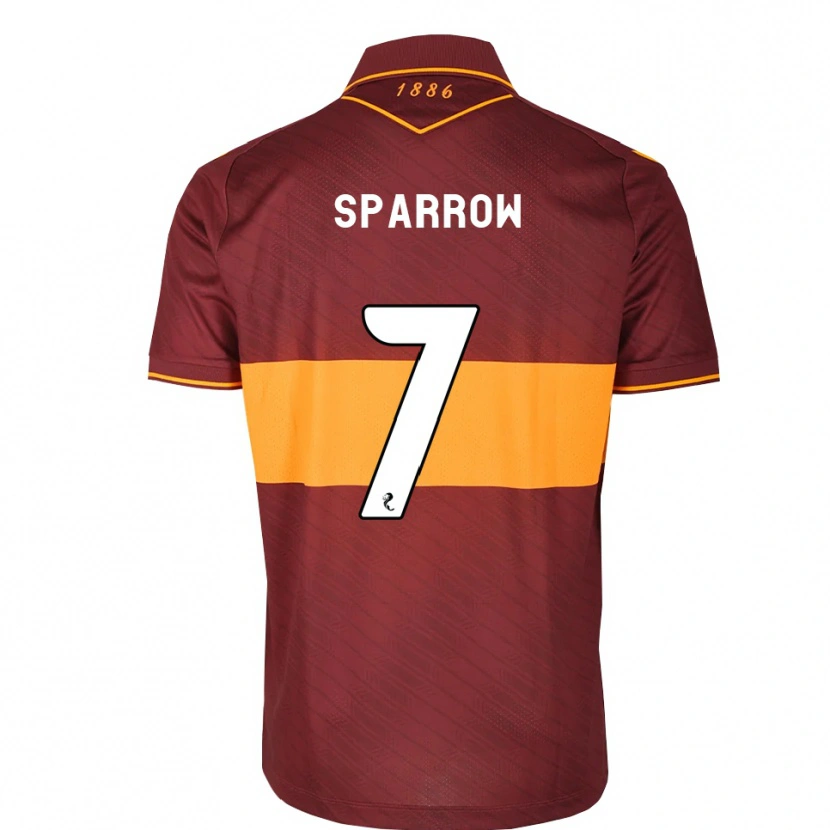 Danxen Mænd Tom Sparrow #7 Orange Maron Udebane Spillertrøjer 2026/27 Trøje T-Shirt