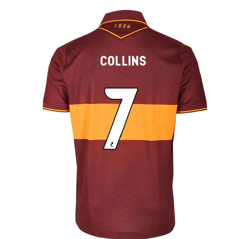 Danxen Mænd Bailley Collins #7 Orange Maron Udebane Spillertrøjer 2026/27 Trøje T-Shirt