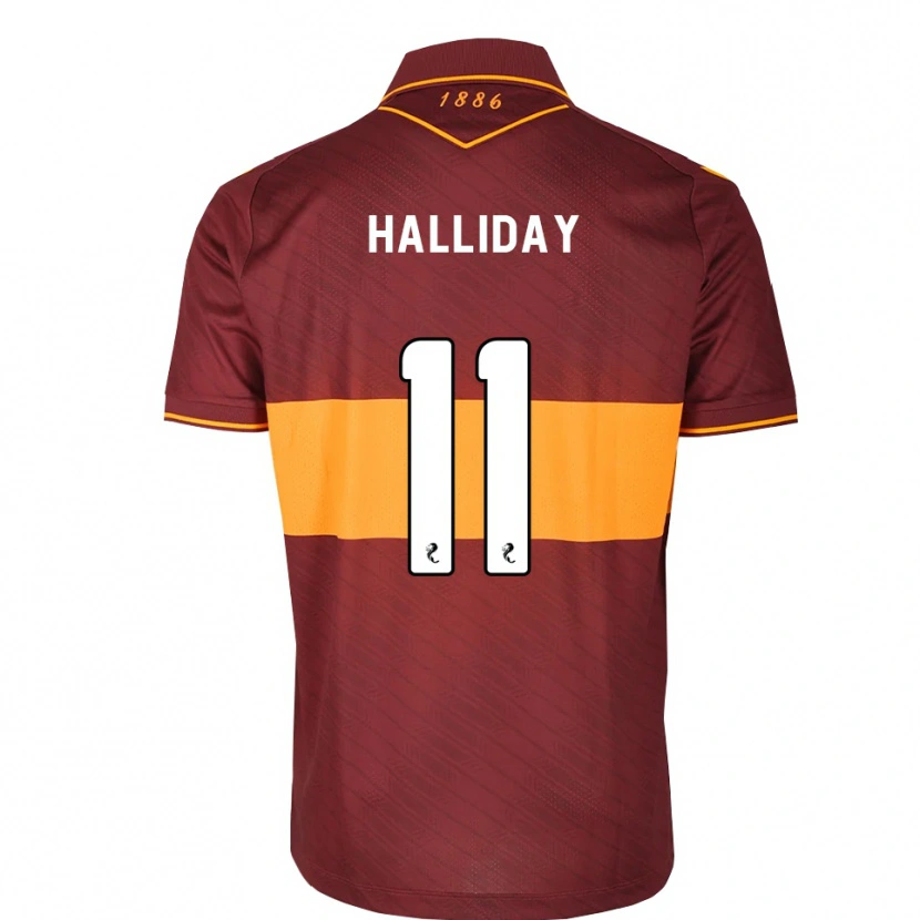 Danxen Mænd Andy Halliday #11 Orange Maron Udebane Spillertrøjer 2026/27 Trøje T-Shirt