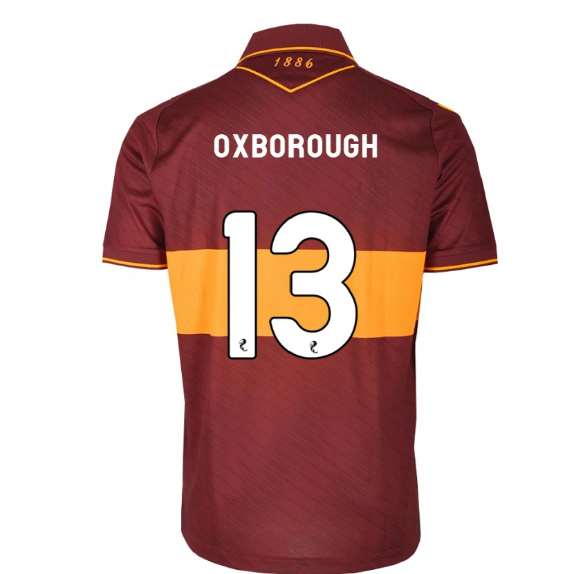 Danxen Mænd Aston Oxborough #13 Orange Maron Udebane Spillertrøjer 2026/27 Trøje T-Shirt