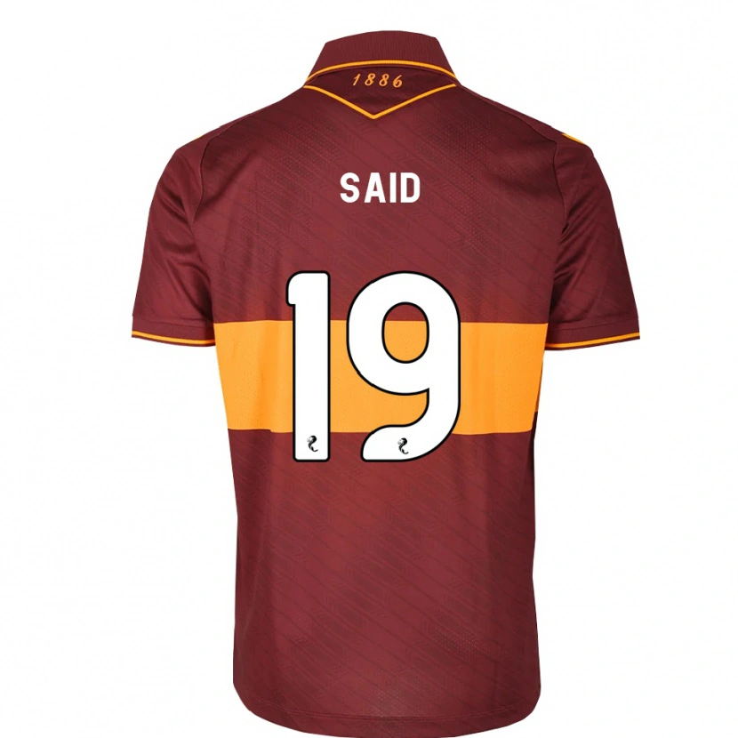 Danxen Mænd Ibrahim Said #19 Orange Maron Udebane Spillertrøjer 2026/27 Trøje T-Shirt
