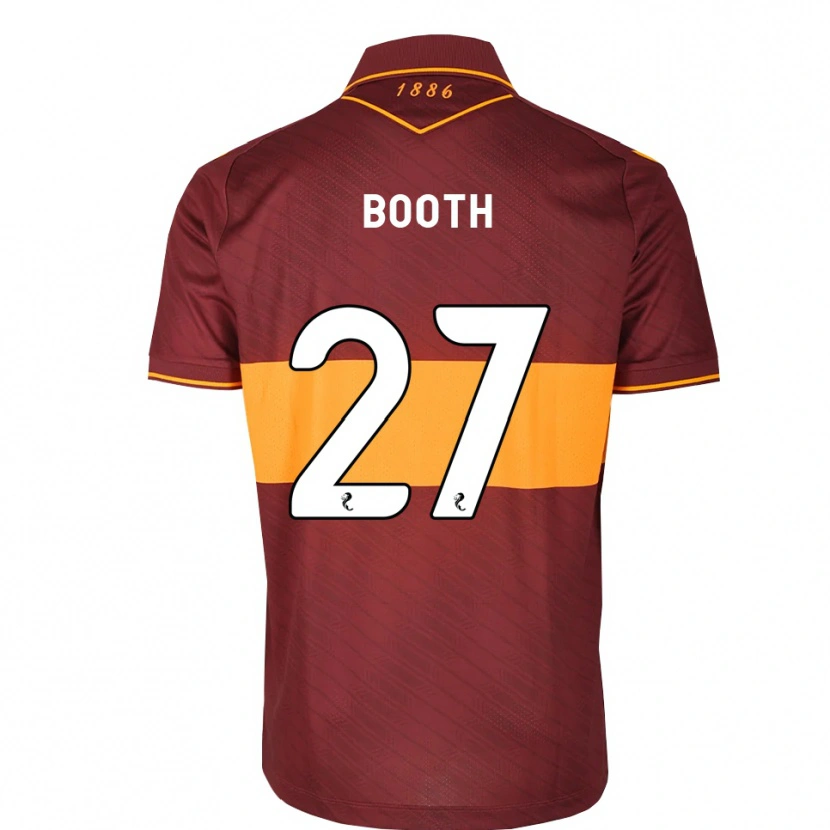 Danxen Mænd Mikey Booth #27 Orange Maron Udebane Spillertrøjer 2026/27 Trøje T-Shirt