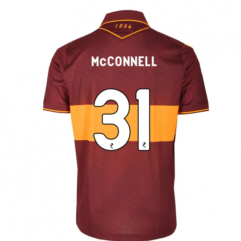 Danxen Mænd Jack Mcconnell #31 Orange Maron Udebane Spillertrøjer 2026/27 Trøje T-Shirt