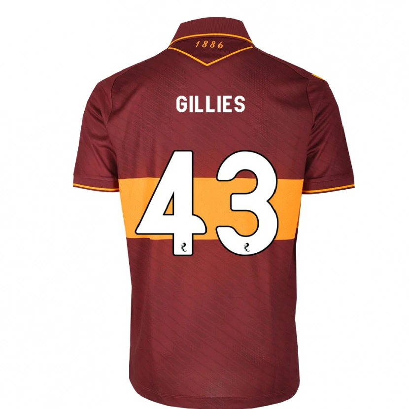 Danxen Mænd Jay Gillies #43 Orange Maron Udebane Spillertrøjer 2026/27 Trøje T-Shirt