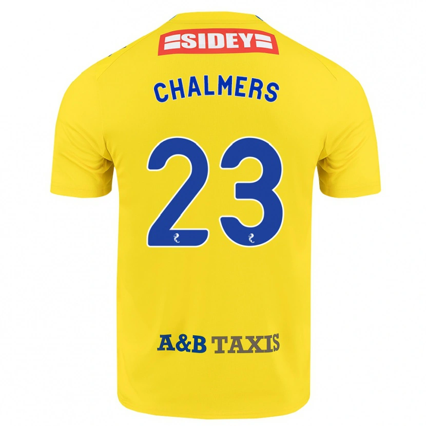 Danxen Mænd Logan Chalmers #23 Gul Blå Sort Udebane Spillertrøjer 2026/27 Trøje T-Shirt
