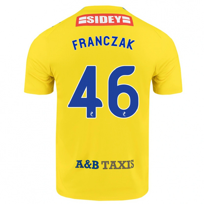 Danxen Mænd Franciszek Franczak #46 Gul Blå Sort Udebane Spillertrøjer 2026/27 Trøje T-Shirt