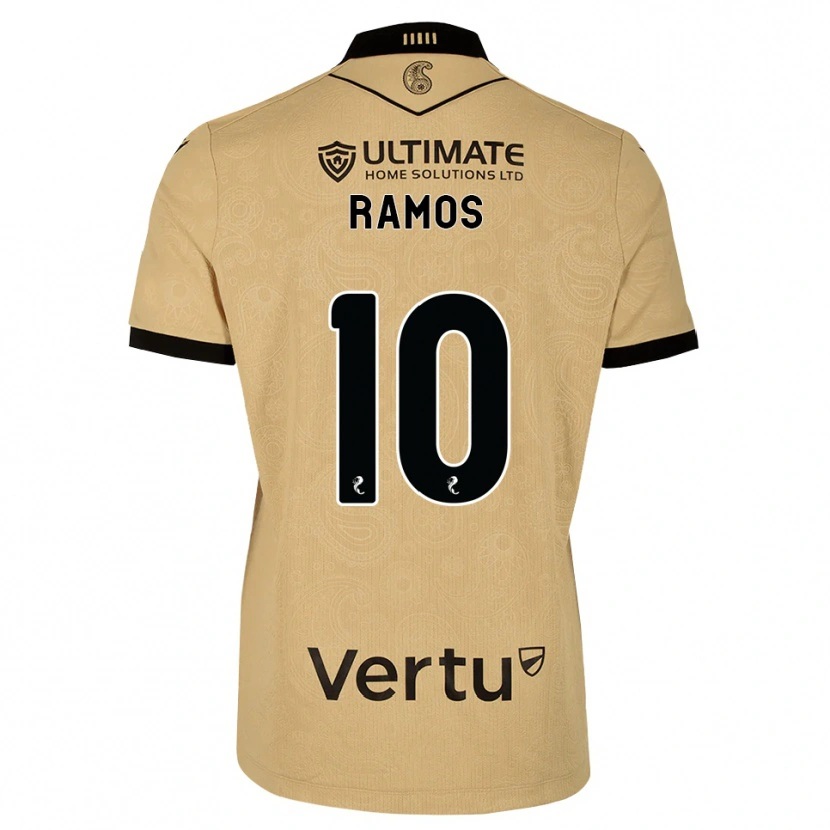 Danxen Mænd Samuel Ramos #10 Burlywood Sort Udebane Spillertrøjer 2026/27 Trøje T-Shirt