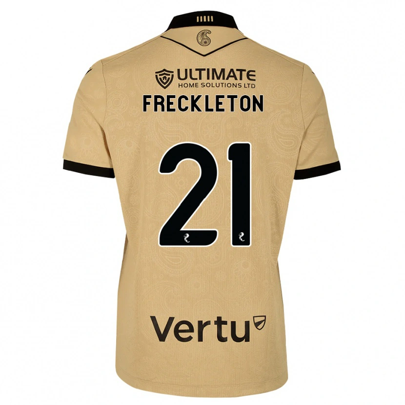 Danxen Mænd Miguel Freckleton #21 Burlywood Sort Udebane Spillertrøjer 2026/27 Trøje T-Shirt