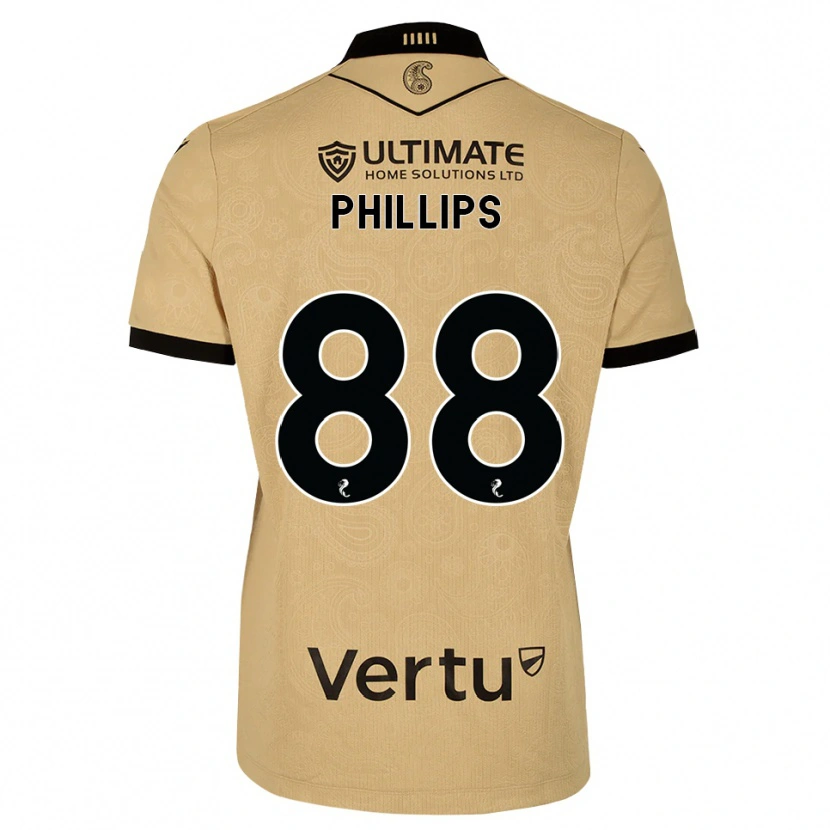 Danxen Mænd Killian Phillips #88 Burlywood Sort Udebane Spillertrøjer 2026/27 Trøje T-Shirt
