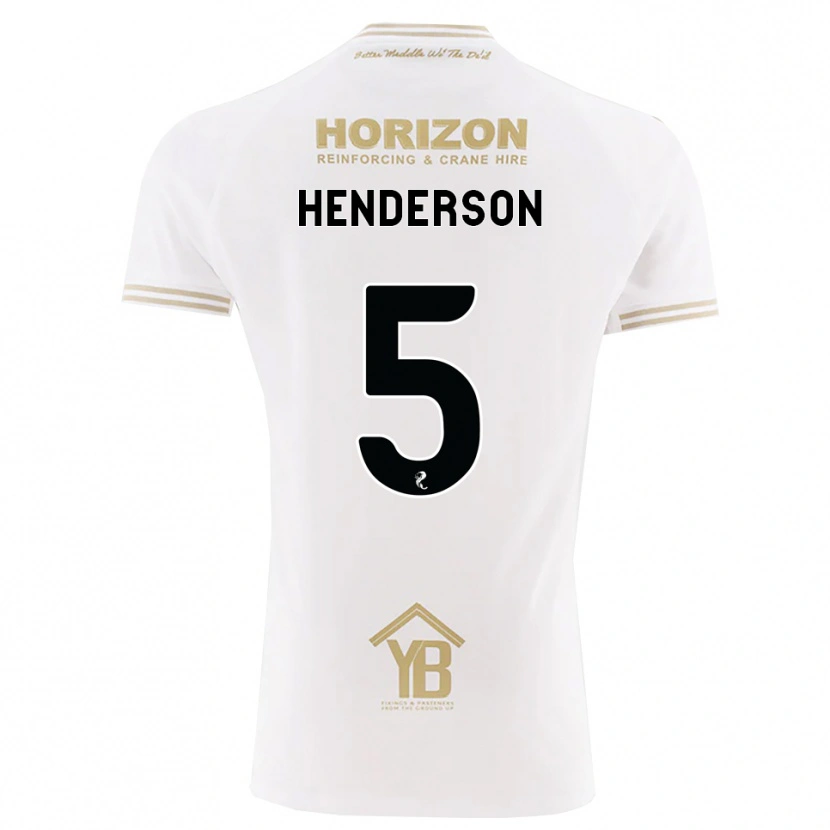 Danxen Mænd Liam Henderson #5 Hvede Hvid Udebane Spillertrøjer 2026/27 Trøje T-Shirt