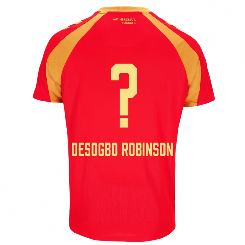 Danxen Mænd Jermaine Desogbo Robinson #0 Rød Orange Sort Udebane Spillertrøjer 2026/27 Trøje T-Shirt