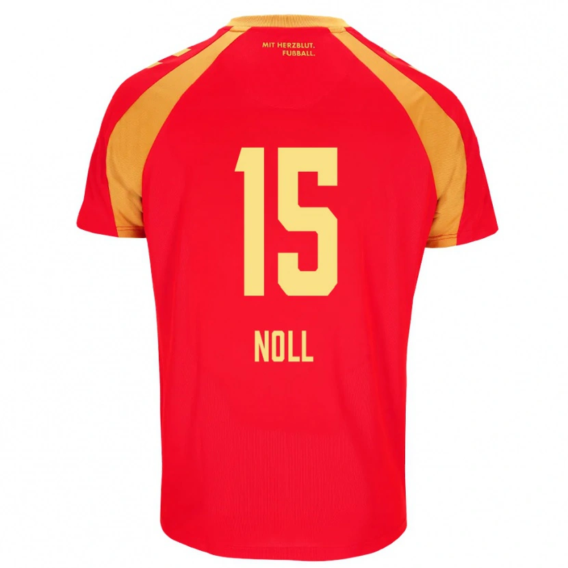 Danxen Mænd Nahuel Noll #15 Rød Orange Sort Udebane Spillertrøjer 2026/27 Trøje T-Shirt