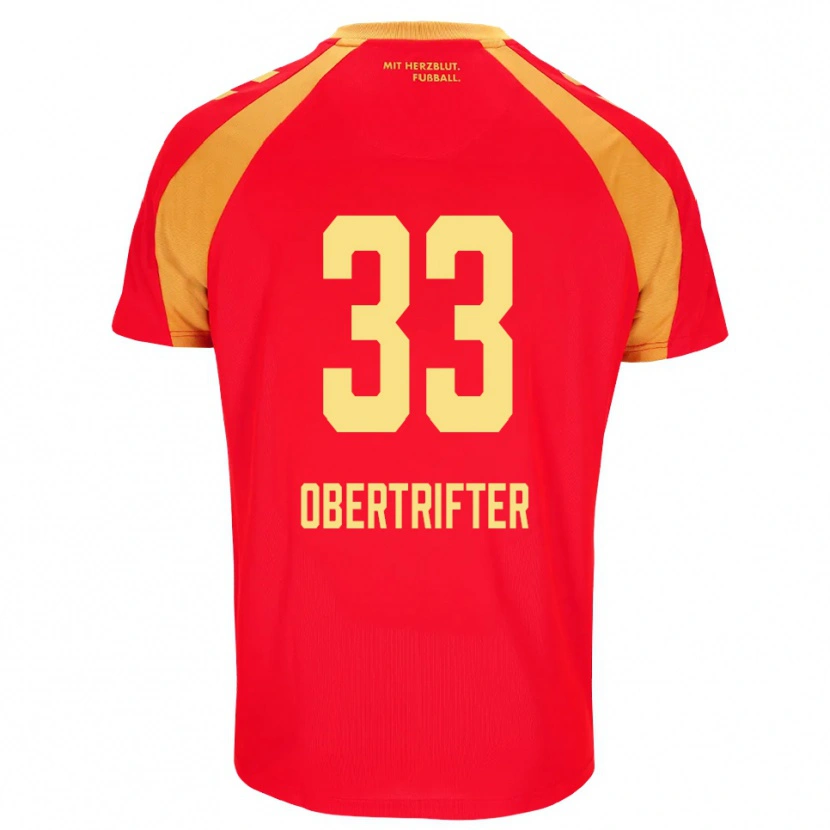 Danxen Mænd Ben Obertrifter #33 Rød Orange Sort Udebane Spillertrøjer 2026/27 Trøje T-Shirt
