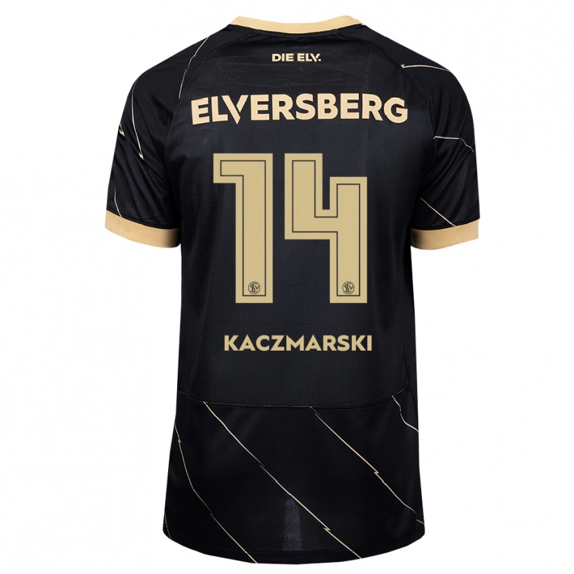Danxen Mænd Piotr Kaczmarski #14 Sort Brun Udebane Spillertrøjer 2026/27 Trøje T-Shirt