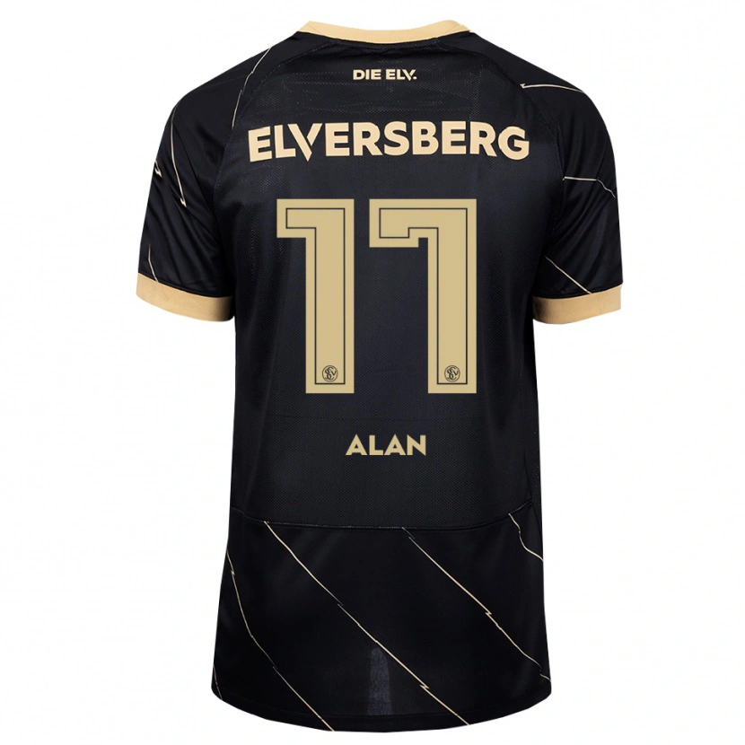 Danxen Mænd Alan Rodriguez #17 Sort Brun Udebane Spillertrøjer 2026/27 Trøje T-Shirt