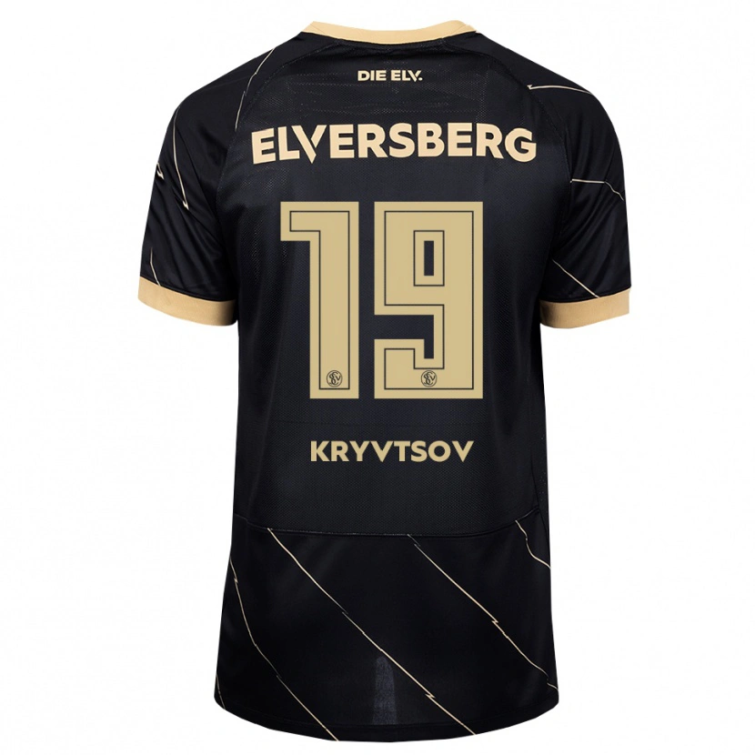 Danxen Mænd Nikita Kryvtsov #19 Sort Brun Udebane Spillertrøjer 2026/27 Trøje T-Shirt