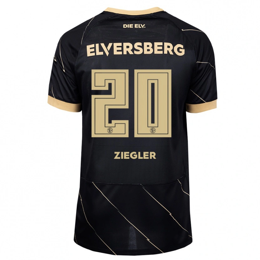 Danxen Mænd Anton Ziegler #20 Sort Brun Udebane Spillertrøjer 2026/27 Trøje T-Shirt