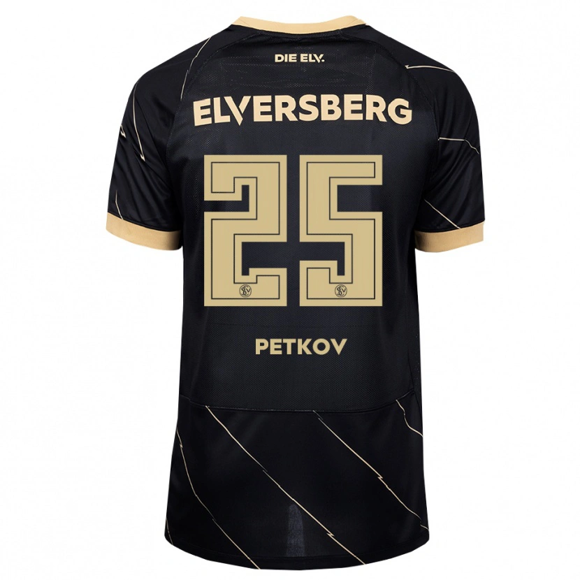 Danxen Mænd Lukas Petkov #25 Sort Brun Udebane Spillertrøjer 2026/27 Trøje T-Shirt