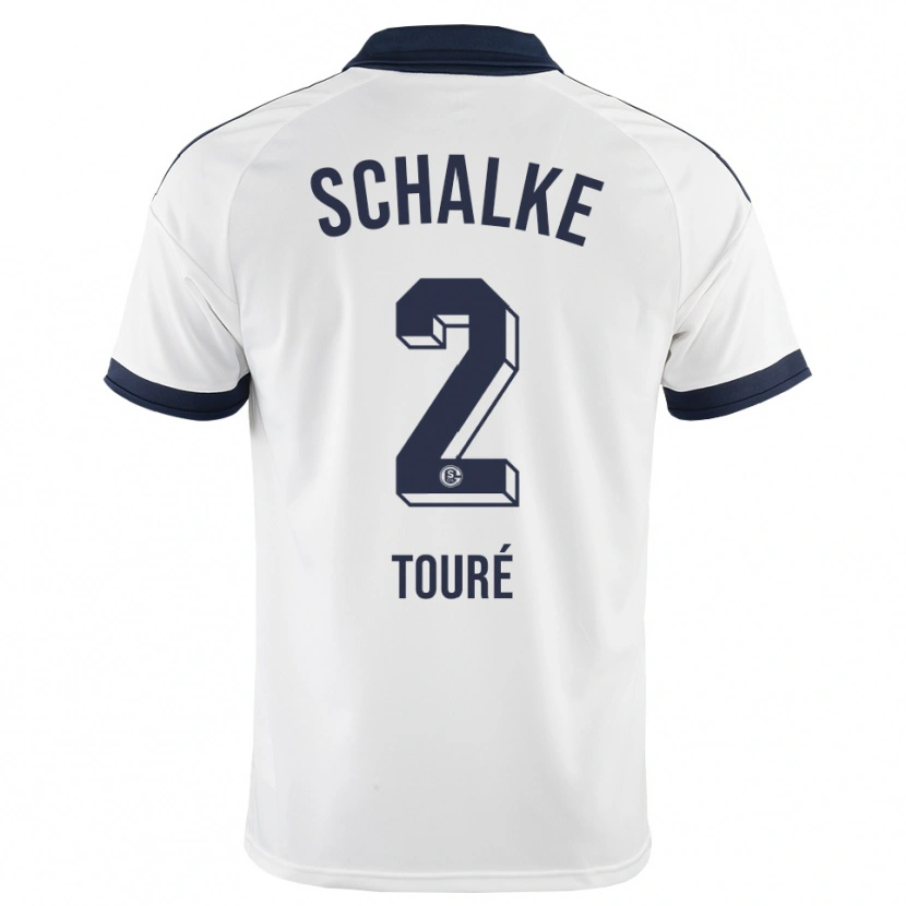 Danxen Mænd Tidiane Touré #2 Sort Hvid Udebane Spillertrøjer 2026/27 Trøje T-Shirt