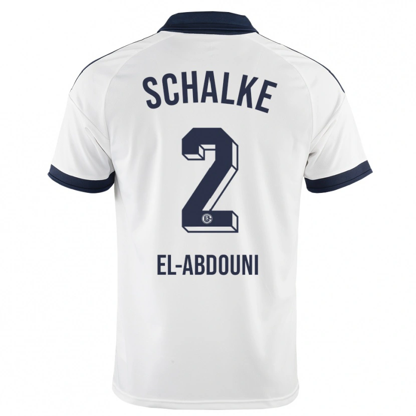 Danxen Mænd Amir El-Abdouni #2 Sort Hvid Udebane Spillertrøjer 2026/27 Trøje T-Shirt