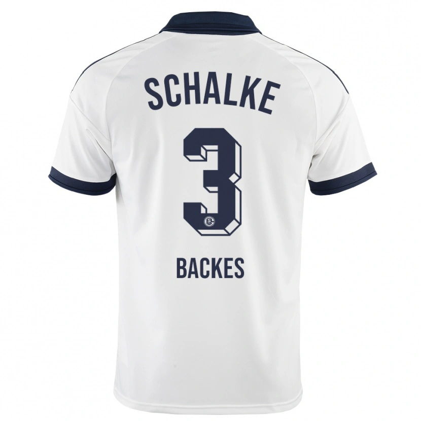 Danxen Mænd Diego Backes-Klimek #3 Sort Hvid Udebane Spillertrøjer 2026/27 Trøje T-Shirt