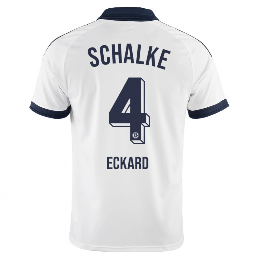 Danxen Mænd Jonas Eckard #4 Sort Hvid Udebane Spillertrøjer 2026/27 Trøje T-Shirt