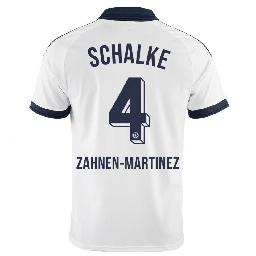 Danxen Mænd Pablo Zahnen-Martinez #4 Sort Hvid Udebane Spillertrøjer 2026/27 Trøje T-Shirt