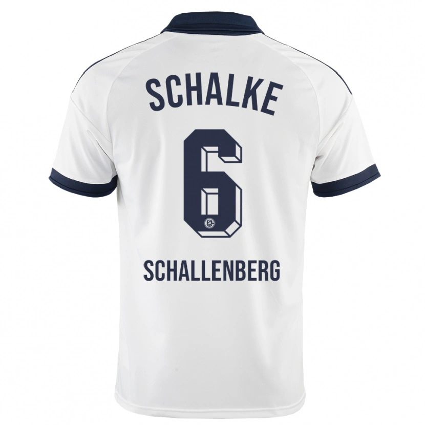 Danxen Mænd Ron Schallenberg #6 Sort Hvid Udebane Spillertrøjer 2026/27 Trøje T-Shirt