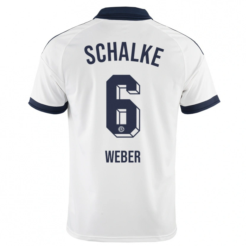 Danxen Mænd Ben Weber #6 Sort Hvid Udebane Spillertrøjer 2026/27 Trøje T-Shirt