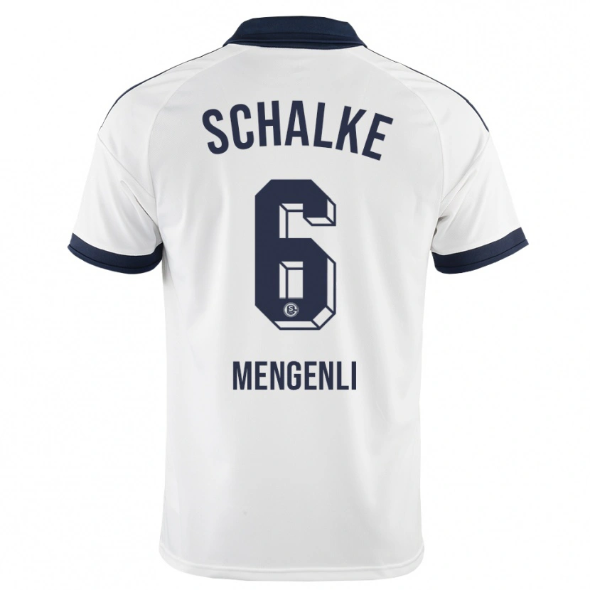 Danxen Mænd Yusuf Mengenli #6 Sort Hvid Udebane Spillertrøjer 2026/27 Trøje T-Shirt