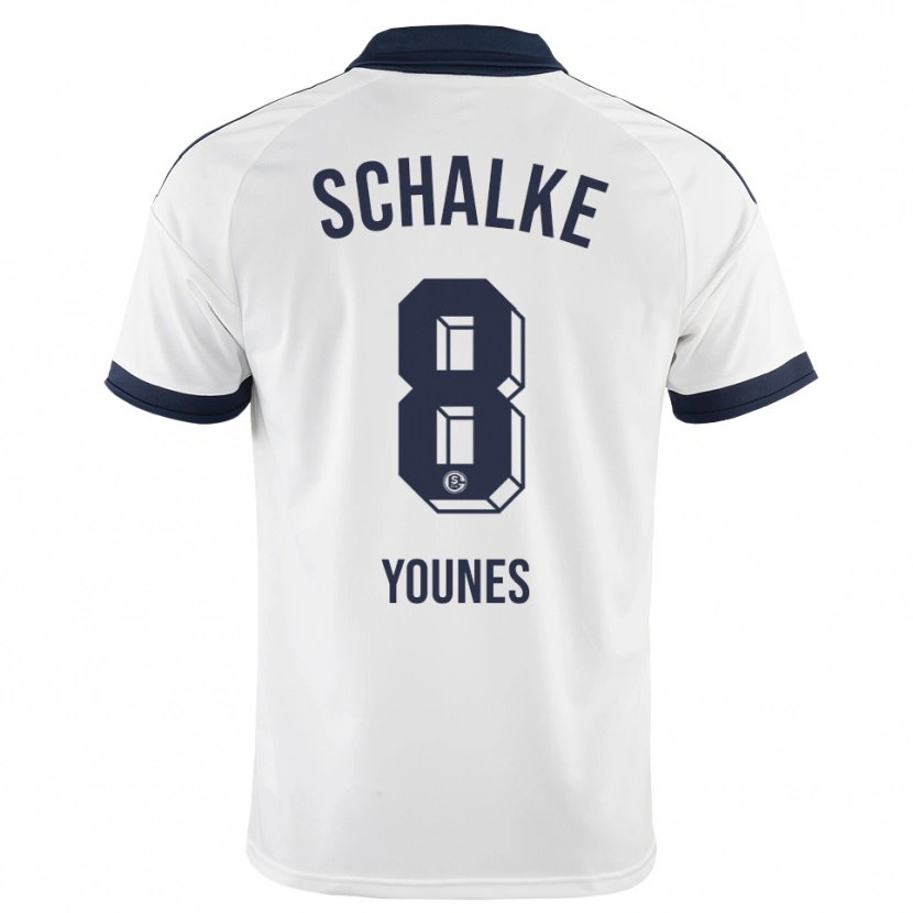 Danxen Mænd Amin Younes #8 Sort Hvid Udebane Spillertrøjer 2026/27 Trøje T-Shirt