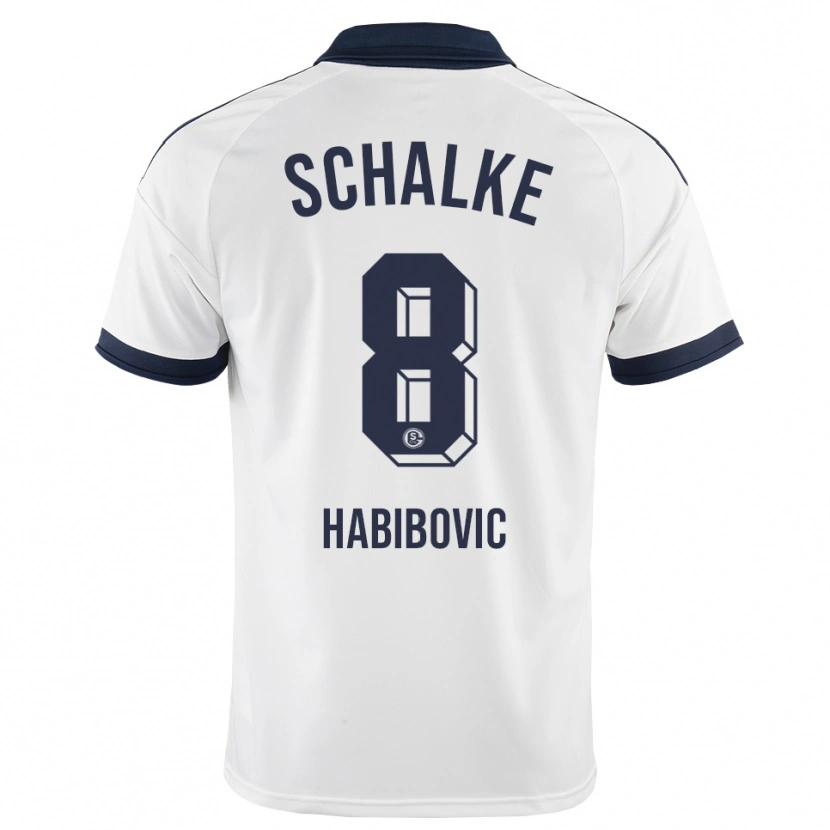 Danxen Mænd Edina Habibovic #8 Sort Hvid Udebane Spillertrøjer 2026/27 Trøje T-Shirt