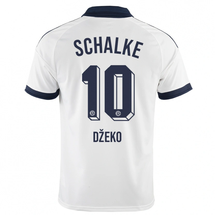 Danxen Mænd Edin Dzeko #10 Sort Hvid Udebane Spillertrøjer 2026/27 Trøje T-Shirt