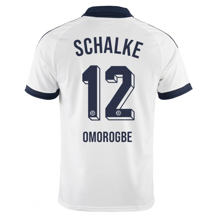 Danxen Mænd Michael Omorogbe #12 Sort Hvid Udebane Spillertrøjer 2026/27 Trøje T-Shirt