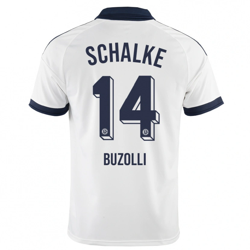Danxen Mænd Andri Buzolli #14 Sort Hvid Udebane Spillertrøjer 2026/27 Trøje T-Shirt