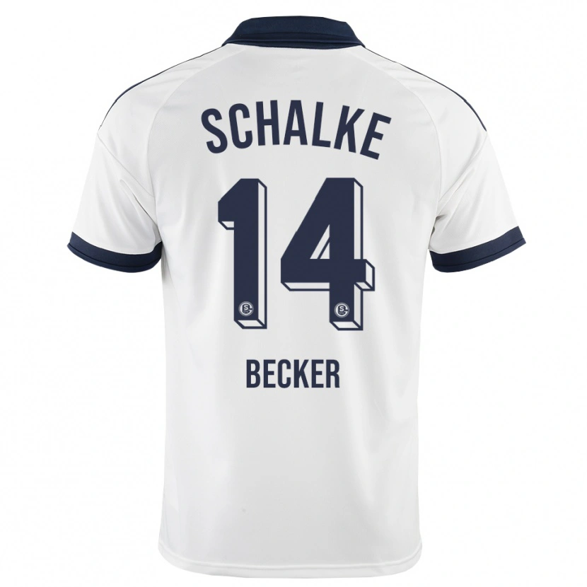 Danxen Mænd Daniel Becker #14 Sort Hvid Udebane Spillertrøjer 2026/27 Trøje T-Shirt