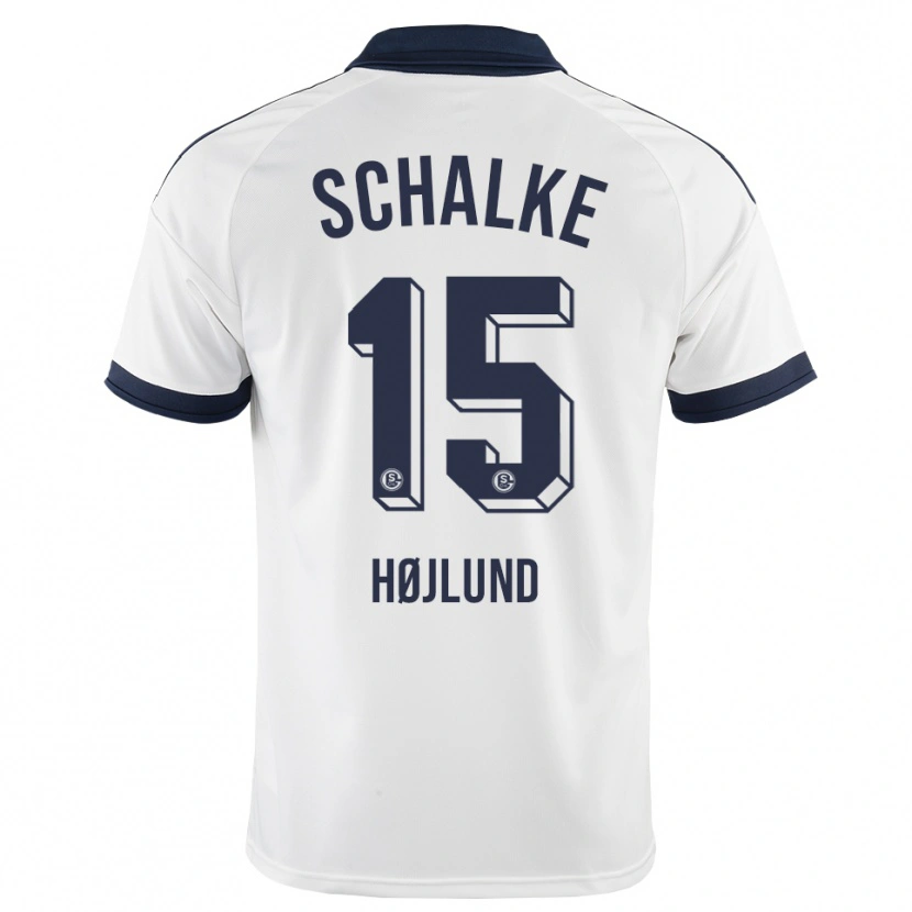 Danxen Mænd Emil Højlund #15 Sort Hvid Udebane Spillertrøjer 2026/27 Trøje T-Shirt