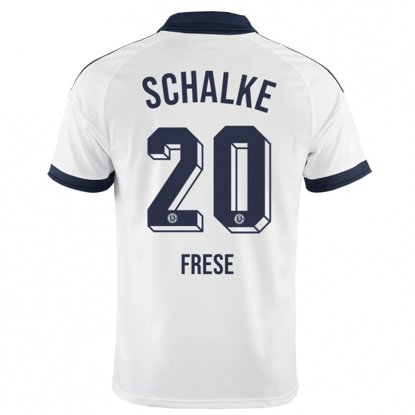 Danxen Mænd Niklas Frese #20 Sort Hvid Udebane Spillertrøjer 2026/27 Trøje T-Shirt