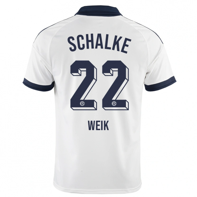 Danxen Mænd Linus Weik #22 Sort Hvid Udebane Spillertrøjer 2026/27 Trøje T-Shirt
