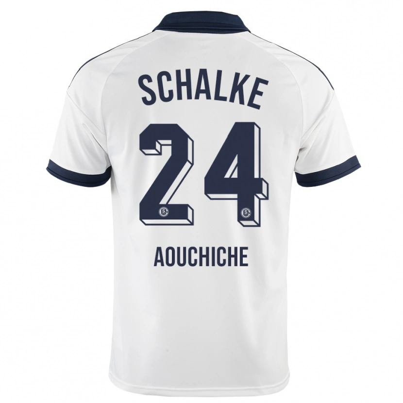 Danxen Mænd Adil Aouchiche #24 Sort Hvid Udebane Spillertrøjer 2026/27 Trøje T-Shirt