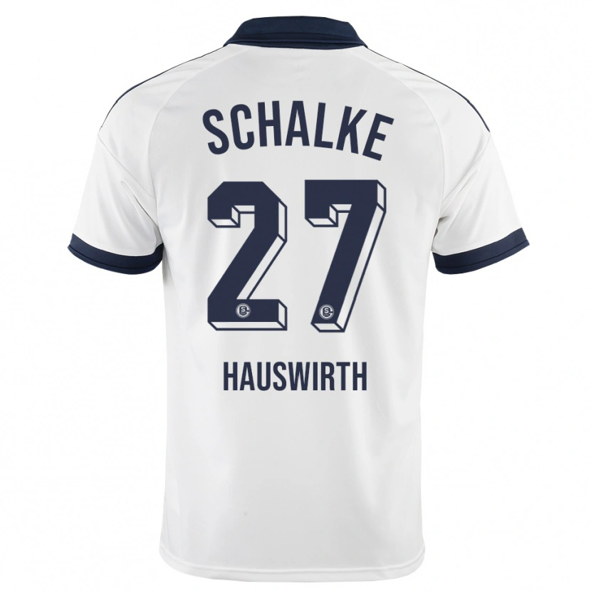 Danxen Mænd Max Hauswirth #27 Sort Hvid Udebane Spillertrøjer 2026/27 Trøje T-Shirt