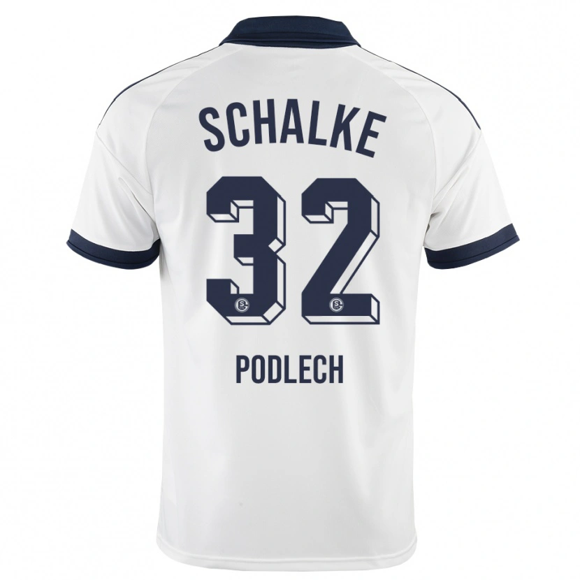 Danxen Mænd Luca Podlech #32 Sort Hvid Udebane Spillertrøjer 2026/27 Trøje T-Shirt