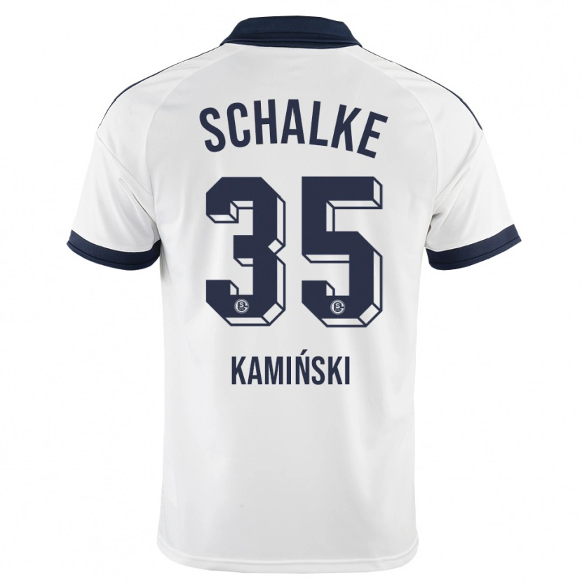 Danxen Mænd Marcin Kaminski #35 Sort Hvid Udebane Spillertrøjer 2026/27 Trøje T-Shirt