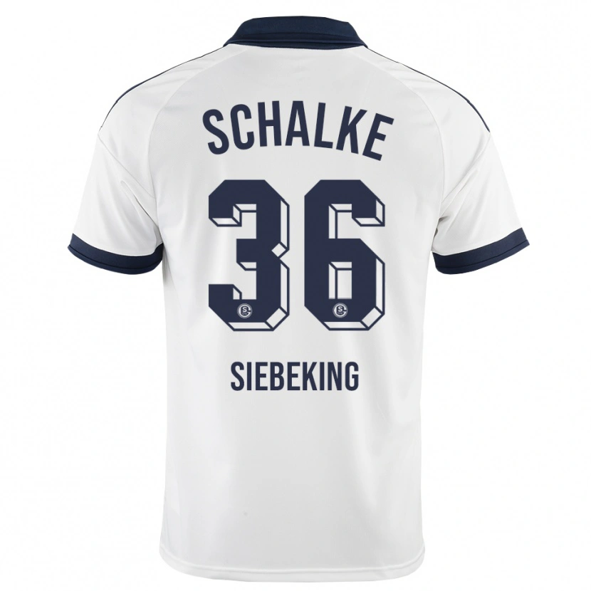 Danxen Mænd Johannes Siebeking #36 Sort Hvid Udebane Spillertrøjer 2026/27 Trøje T-Shirt