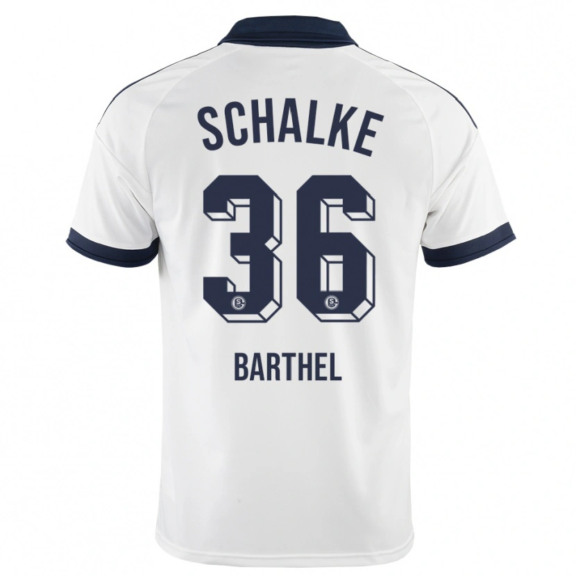 Danxen Mænd Niklas Barthel #36 Sort Hvid Udebane Spillertrøjer 2026/27 Trøje T-Shirt