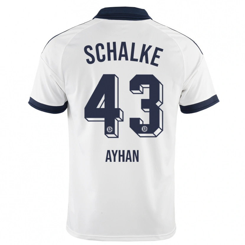 Danxen Mænd Mertcan Ayhan #43 Sort Hvid Udebane Spillertrøjer 2026/27 Trøje T-Shirt